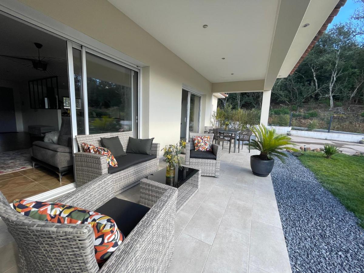 Magnifique Villa Recente Entre Mer Et Montagne Situee Entre Ajaccio Et Porticcio Cauro Exterior foto