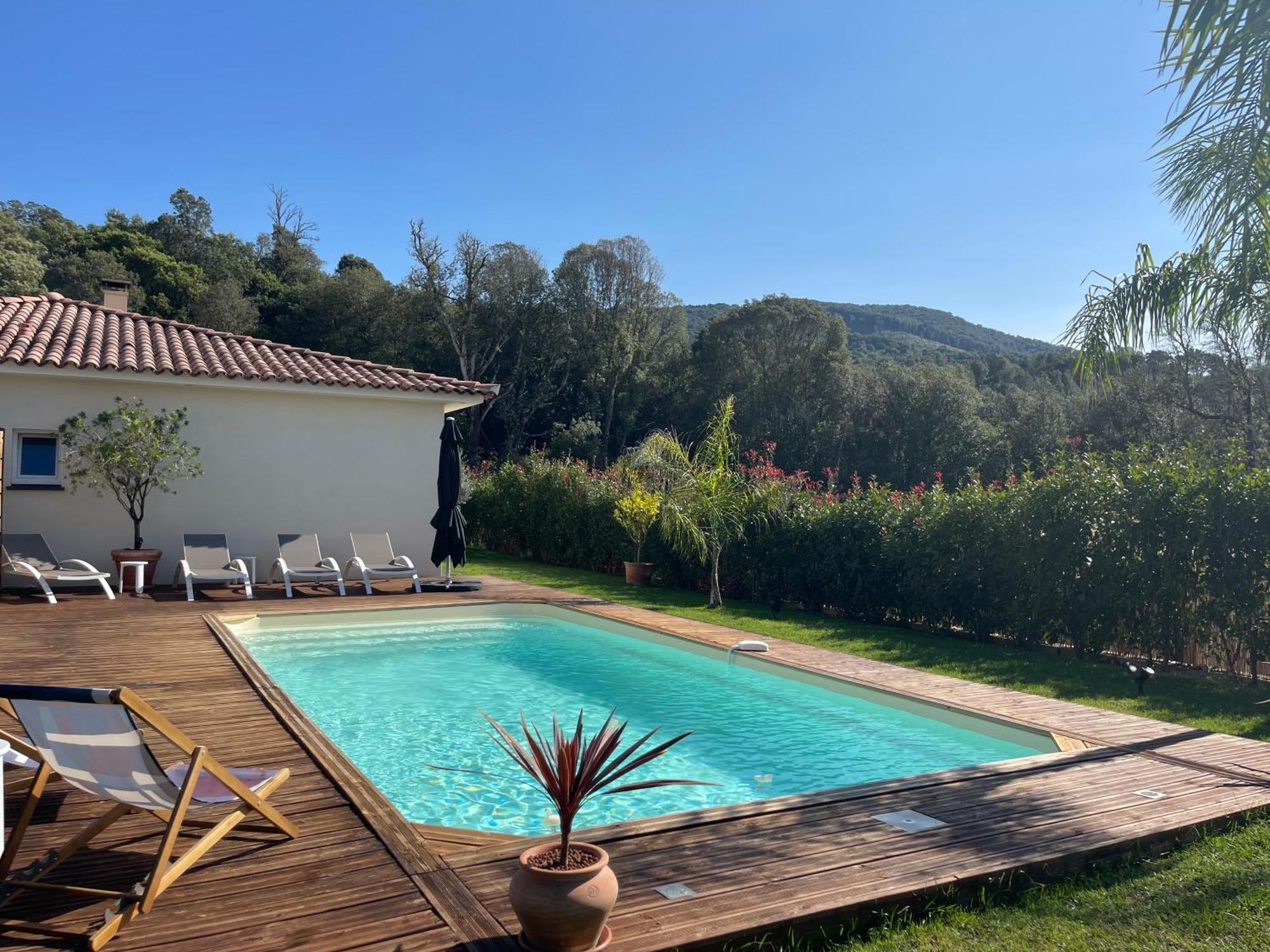 Magnifique Villa Recente Entre Mer Et Montagne Situee Entre Ajaccio Et Porticcio Cauro Exterior foto